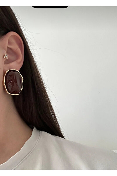 shop Brand Coffee Design Steel Earrings (4 cm)