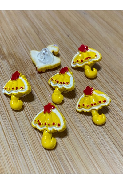 Lorin hobi Bottom-Mounted Umbrella Baby Button 17 mm 10 Pieces Yellow