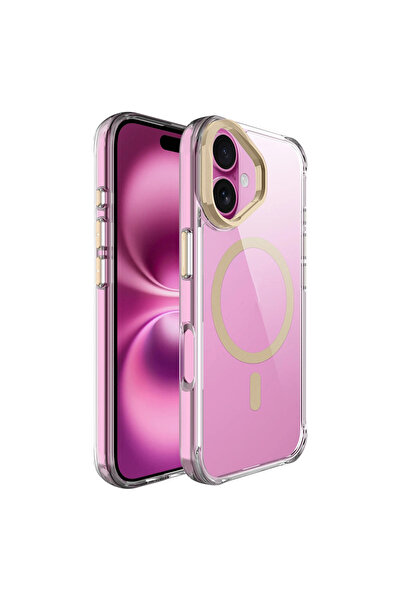 zore Apple iPhone 17 Kılıf M-safe Şarj Özellikli Airbagli Kamera Standlı Azor...