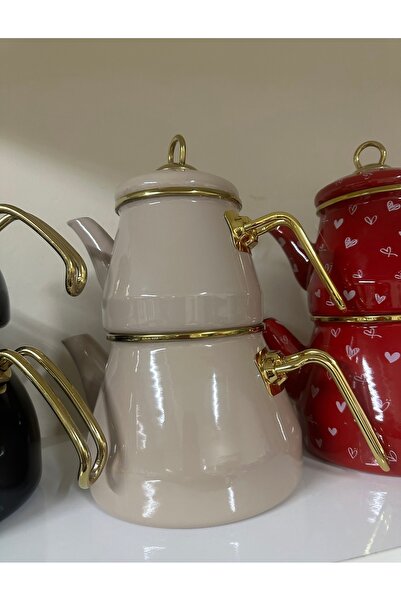 İmren Collection Renkli Emaye Çaydanlık