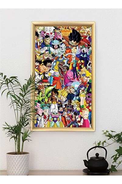 Generic Dragon Ball Z All Characters Digitally Printed Wall Poster with Frame...