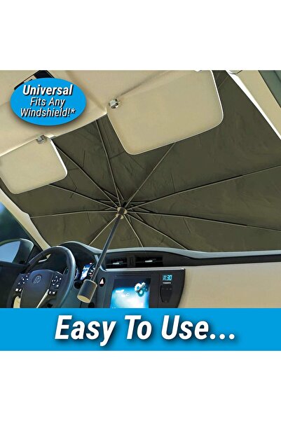 Generic Car Windshield Sun Shade Umbrella Foldable, Reflective UV Protection Sunshade for Car Front Window