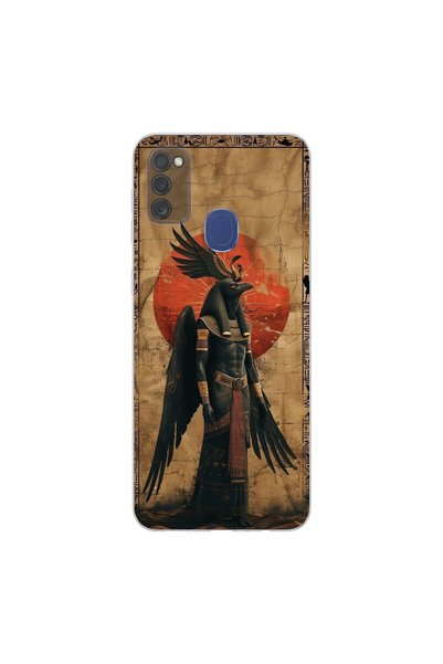 PPKin Samsung Galaxy M30S Compatible Antique 7 Design Transparent Case