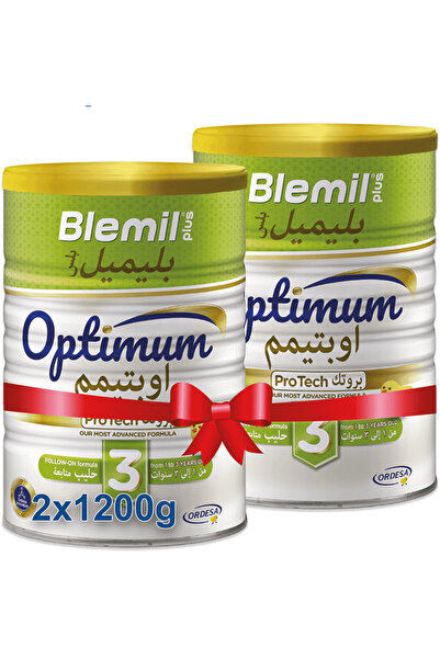 Blemil بليميل بلس 3 أوبتيمم بروتك 1200جم عبوه مزدوجه