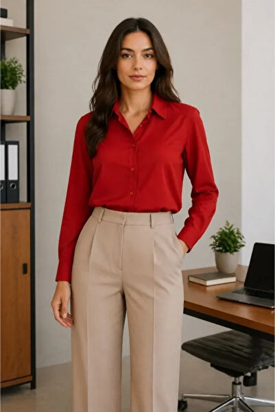 DRESSIFY WOMEN’S FASHION Μακρυμάνικο πουκάμισο με κουμπιά και κλασικό γιακά, ...