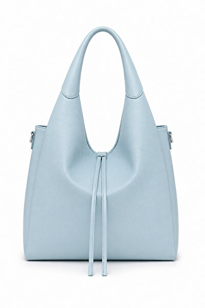 Andrea Massi Women's shopper bag with removable pouch and drawstring closure