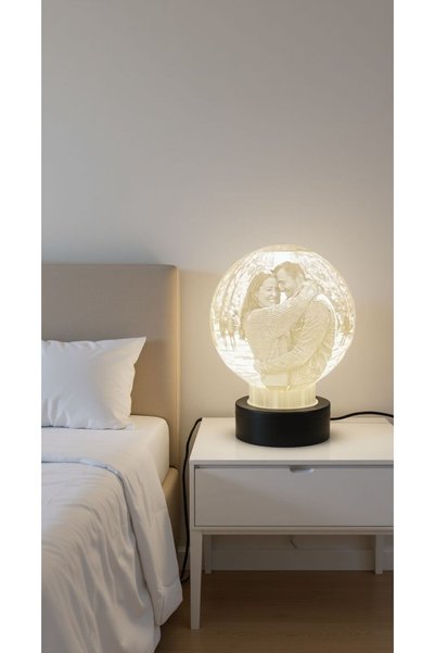 ESM3D Custom Design 3D Moon Lamp – Personal Photo Printed