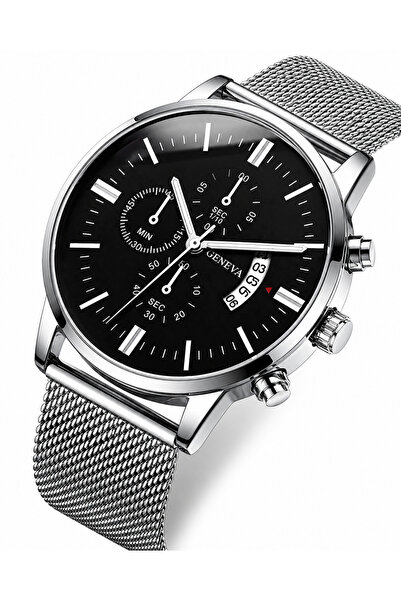 Geneva Platinum Κομψό Ανδρικό Ρολόι Ανοξείδωτο Γενεύης