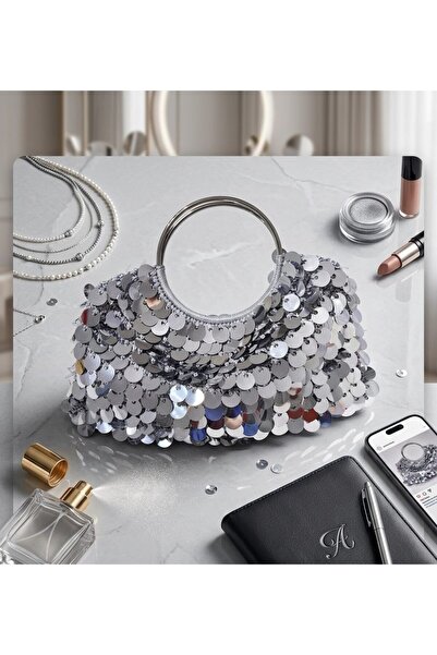 örgü Marsela Sequined Bag - Evening Dress Bag - Event Bag - Shoulder Bag
