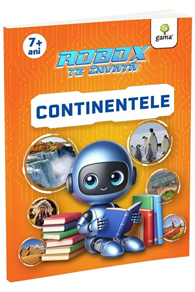 Tiki-Tan Carte educativa pentru copii, Robox te invata, Continentele
