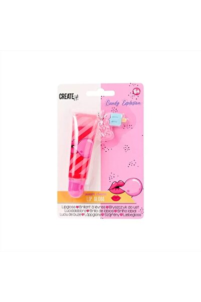 Create It Luciu de buze cu accesoriu, Create It! Candy Explosion, Roz