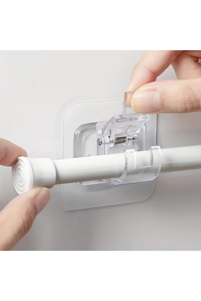 baytoptan Çok Amaçlı Kıskaçlı Yapışkanlı Kablo ve Mop Tutucu