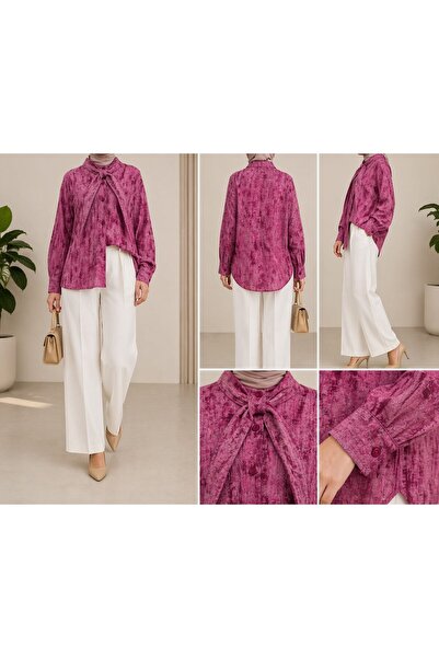 MODA ADEN Women&Kids FULAR DETAYLI GÖMLEK