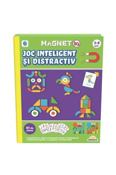 Noriel Образователна игра, MagnetIQ, Умни и забавни елементи, 61 части, За де...