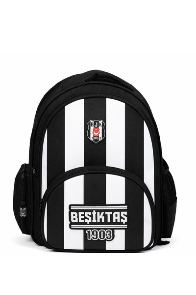 Beşiktaş Rucsac școlar cu fermoar, cu 4 compartimente, cu imprimeu pentru cop...