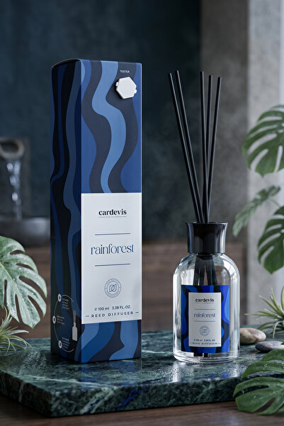 cardevis Rainforest Reed Diffuser 100 ml | Ferah & Doğal Kalıcı Oda Kokusu