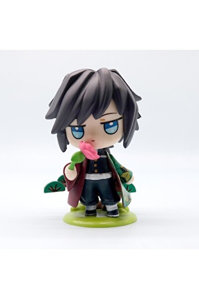 OEM Chibi Demon Slayer Figure with Pink Flower