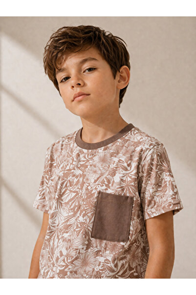 Beka Kids Αγορίστικο κοντομάνικο σετ με σχέδιο και λεπτομέρεια τσέπης, καλοκα...