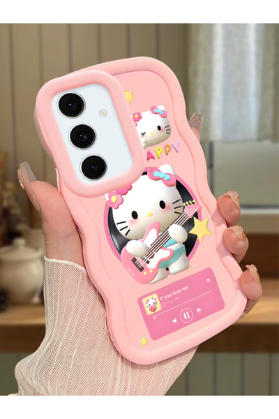 Hontinga Samsung Galaxy S24 Fe Compatible Shockproof Simple Pink Silicone Pho...