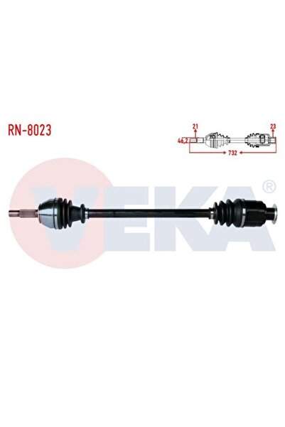 OTOCO RENAULT R19 1.4 UZUNLUK 738,8mm 1988-2001 KOMPLE AKS SAĞ ÖN 77 00 741 081