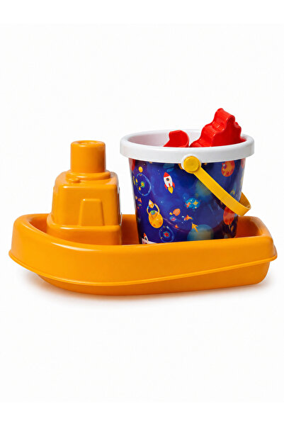 Uniqlion Mini Denizci Kum Seti Kovalı & Tekneli (36x17x13cm)