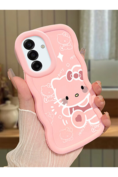 Hontinga Samsung Galaxy A17 Uyumlu Darbeye Dayanıklı Basit Pembe Silikon Tele...