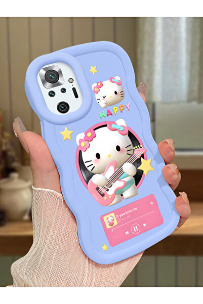 Hontinga Redmi Note 10 Pro Uyumlu Darbeye Dayanıklı Basit Mavi Silikon Telefo...