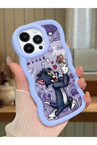 Hontinga iPhone 13 Pro Uyumlu Darbeye Dayanıklı Basit Mavi Silikon Telefon Kı...