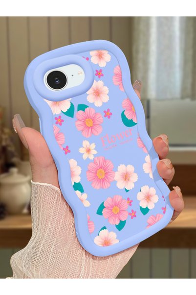 Hontinga iPhone 17E Compatible Shockproof Simple Blue Silicone Phone Case Flo...
