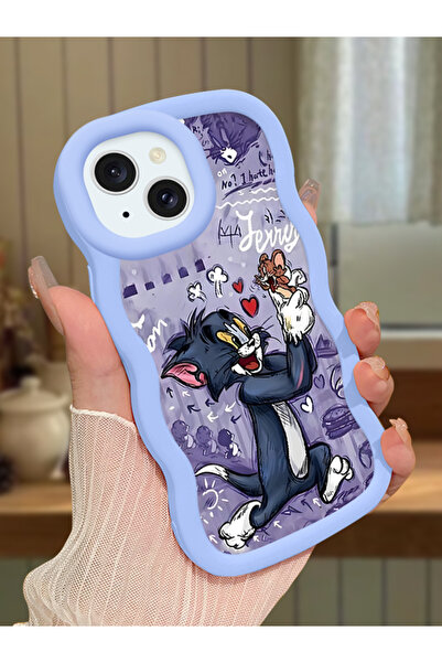 Hontinga iPhone 13 Uyumlu Darbeye Dayanıklı Basit Mavi Silikon Telefon Kılıfı...