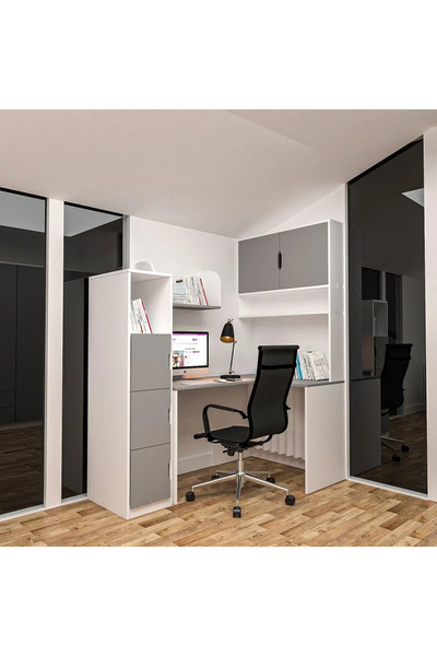 marangozhaneden Grey Mix Çalışma Masası Mdf