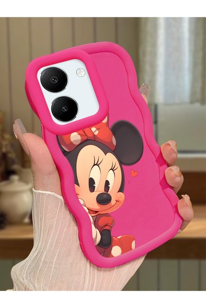 Hontinga Vivo Y36 5g Compatible Anti-Knock Simple Red Silicone Phone Case Min...