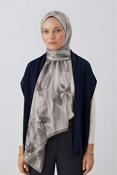 BONASERA EŞARP Women's French Silk Hijab Shawl Premium