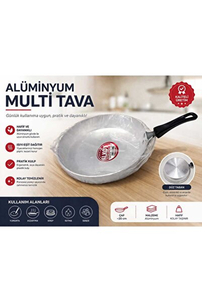 Eylül Erva Home TEK KULPLU 18CM ALİMİNYUM TAVA