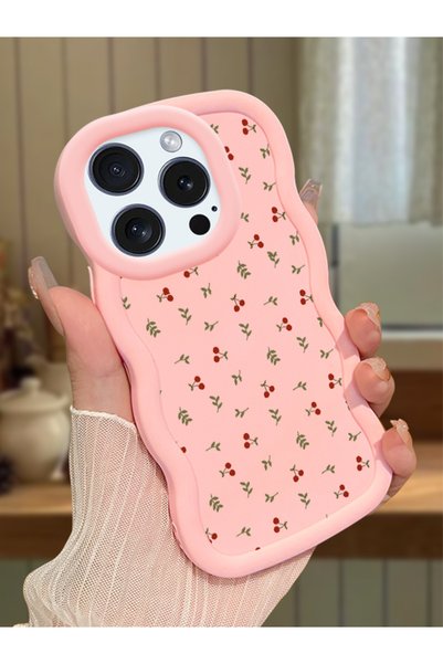 Hontinga iPhone 15 Pro Compatible Shockproof Simple Pink Silicone Phone Case ...