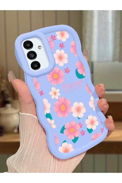 Hontinga Samsung Galaxy A13 5g Compatible Shockproof Simple Blue Silicone Pho...