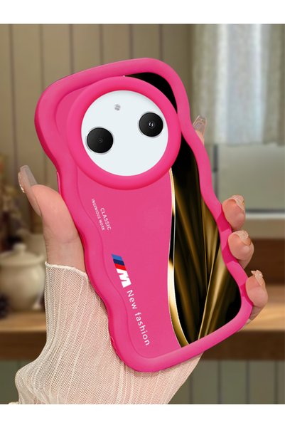 Hontinga Redmi A3 Pro Compatible Shockproof Simple Red Silicone Phone Case Bm...