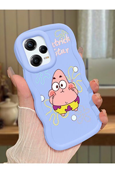 Hontinga Redmi Note 12 Pro 5G Uyumlu Darbeye Dayanıklı Basit Mavi Silikon Tel...