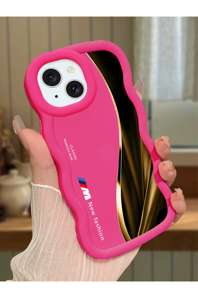 Hontinga iPhone 13 Compatible Shockproof Simple Red Silicone Phone Case Bmw P...