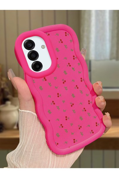 Hontinga Samsung Galaxy A17 Compatible Shockproof Simple Red Silicone Phone C...