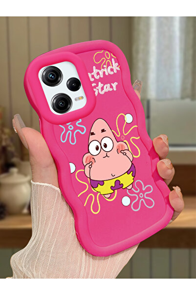 Hontinga Redmi Note 12 Pro 5G Uyumlu Darbeye Dayanıklı Basit Kırmızı Silikon ...