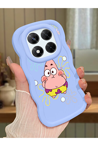 Hontinga Redmi Note 14 Pro 4G Uyumlu Darbeye Dayanıklı Basit Mavi Silikon Tel...