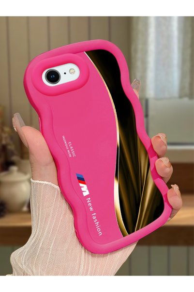 Hontinga iPhone Se 2022 Compatible Shockproof Simple Red Silicone Phone Case ...