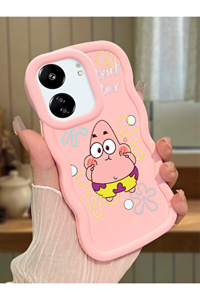 Hontinga Redmi 13C Uyumlu Darbeye Dayanıklı Basit Pembe Silikon Telefon Kılıf...