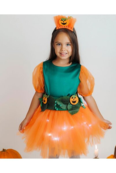 fustite cu luminite Σετ 3 τεμαχίων, Πορτοκαλί με σχέδιο κολοκύθας - 10-12 ετώ...