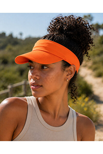 Zeramine 2024 Καπέλο τένις με γείσο, Ουνισέξ, Πορτοκαλί Καπέλο