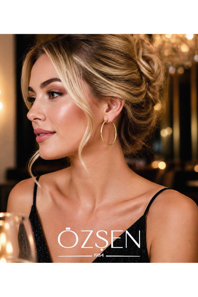 Özşen Kuyumculuk Altın Halka Küpe 035