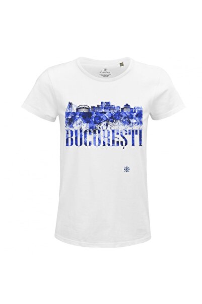 ColorEscu Tricou București, damă, culoare albă, CIR105