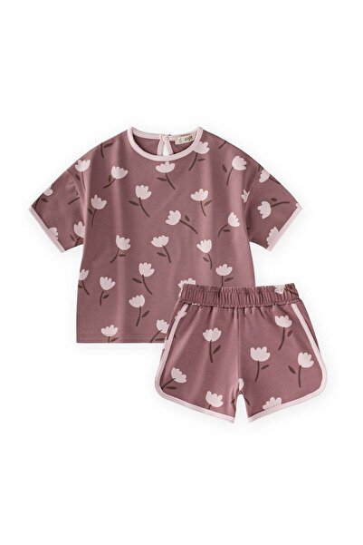 Cigit Σετ σορτς με σχέδια σε μεγάλο μέγεθος, για 1-7 ετών, χάλκινο