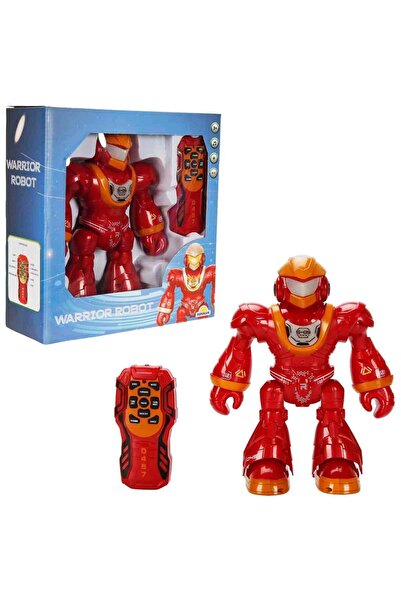 Sunman Sesli ve Işıklı Uzaktan Kumandalı Savaşçı Robot 45527 Kırmızı